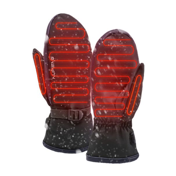 In stock Power Bank heating gloves double-sided heating USB electric heating mittens winter warm skiing skating_viptrois.com