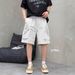 Men's Cargo Shorts Summer Casual Streetwear High Pocket Loose Fit Breathable Quick-Dry Workout Shorts_viptrois.com