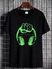 Headphones Tshirt Vinyl Master DJ Technics Hip Hop Rap Deejay Clubbing Tee Graphic Designer Clothes Versatile Summer Comfortable Soft Homme_viptrois.com