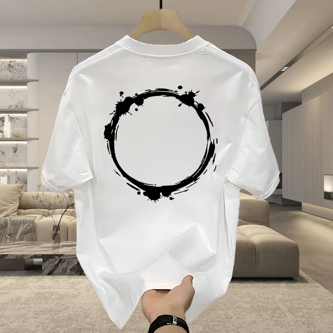American Ruffian Handsome Short-sleeved T-shirt, Young Men's And Women's Summer Ins Tide Brand Printed Slim-fit Top_viptrois.com
