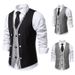 New Men's Slim-fitting Suit Multi-breasted Gentleman's Casual Vest Vest_viptrois.com