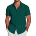 Men's Hawaiian Short Sleeve Shirt 3D Digital Print Vacation Casual Button Down Shirt With Lapel_viptrois.com