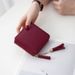 Women's Wallet & Card Cases Short Wallet Female Square Zipper Tassel Small Wallet Simple Fashion Coin Purse Female_viptrois.com