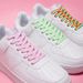 Shoe Accessories 8mm couple single layer flat colored shoelaces suitable for board shoes canvas shoes white shoes sports casual shoelaces_viptrois.com