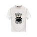 Men's Bear Embroidery Cotton T-Shirt - Casual Short Sleeve Tee With Animal Design_viptrois.com