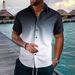 Men's Short Sleeved Surfing Shirt 3D Digital Print Geometric Hawaiian Muscle Top European American Style Cross Border Beach Wear_viptrois.com