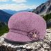 Middle-aged And Elderly Women's Octagonal Thick Beret Old Man Casual Mom Spring Autumn Winter Duckbill Hat_viptrois.com