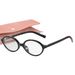 Men's Sunglasses New Anti Ultraviolet Sunglasses Fashion Face Enhancing Small Flat Mirror Sunglasses_viptrois.com