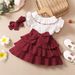 Kids' Clothing Baby Children's Color Matching Short Sleeved Dress_viptrois.com