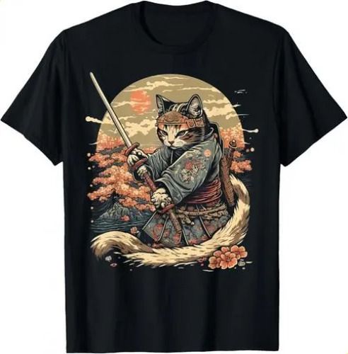 T-shirtt-shirtjapanese Art Cat 2026 Ninja Ukiyo-e Anime Style Sam_viptrois.com
