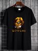 ZORLAC SKATEBOARDS ORANGE LONG HAIRED MONSTER SKATEBOARDING T SHIRT DESIGN Breathable Graphic Slightly Casual Fashion Comfortable Stylish Summer_viptrois.com