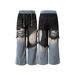 Men's Clothing American Retro Trend Hole Design Splicing Wide Leg Straight Summer Men's And Women's Personalized Denim Trousers_viptrois.com