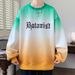 Gradient Sweatshirt Men's Loose Long Sleeved T-shirt Men And Women Teenagers Casual Clothes Trend_viptrois.com