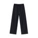 Men's Clothing drape straight casual pants men's autumn and winter cleanfit long pants Korean version loose wide leg pants_viptrois.com