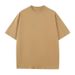 Men's Clothing Pure Cotton Trendy Brand Round Neck Short Sleeved T Shirt Men's Loose Couple Bottoming Shirt Solid Color_viptrois.com