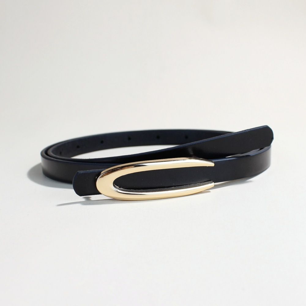 Elegant Women's Thin Belt - Decorative Slim Waist Chain For Dresses Coats & Jeans (Adjustable 0.8" Fashion Accessory)_viptrois.com