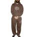 "Unisex Retro Streetwear Sweatpants – Printed Hip-Hop Couple Pants, Loose Fit & High Comfort (S-XL, Black/Gray)"_viptrois.com