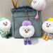 Bag Charm Egg Party Keychain Cute Cartoon Bag Pendant Plush Doll Car Ornament Doll Machine Gift_viptrois.com
