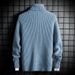 Clothing Autumn Winter New Jacquard Thickened High Neck Pullover Knitted Men's Base Sweater_viptrois.com