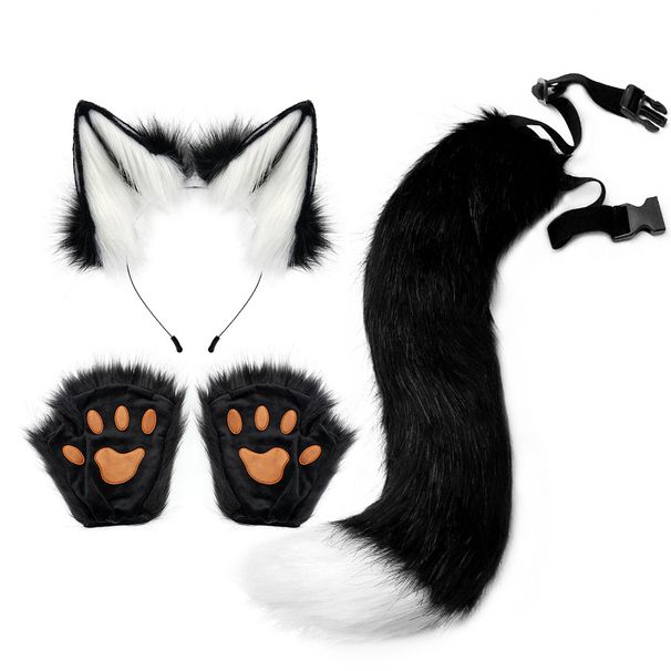 Halloween outfit plush fox ear headband_viptrois.com
