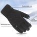 Men's double thick knit wool gloves Winter warm and fleece riding cold touch screen gloves_viptrois.com