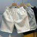 Men's Wavy Shorts, Designer Niche Casual Five Point Beach Pants, Summer American Trendy High Street Sports Shorts_viptrois.com