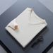 Pure 2025 Autumn Winter New Korean Style V-Neck Plus Size Knitted Youth Loose Solid Color Men's Base Sweater_viptrois.com