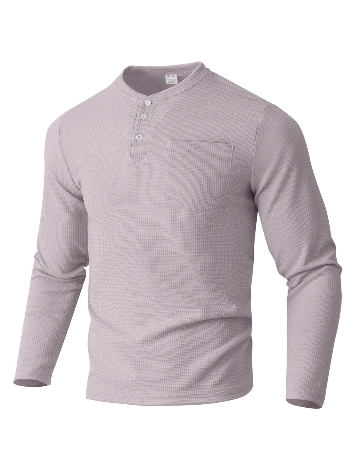 Men's Long Sleeve Henley Shirt – Breathable & Moisture-Wicking Button-Up Polo For Casual & Smart Wear (S-Xxxl, 6 Colors)_viptrois.com