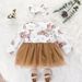 Babies' clothes baby mesh dress long-sleeved bow baby princess dress girl animal leaf skirt wholesale_viptrois.com