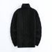 Men's Clothing Autumn New Supply Men's Sweater Teenager Solid Color Twisted Thick High Collar Sweater_viptrois.com