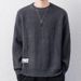 Teen Twist Sweater Men's Autumn And Winter Thickened Knitted Sweater Loose And Warm_viptrois.com