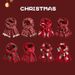 Christmas tree knitted scarf Warm female student couple Christmas gift Santa Claus wool bib_viptrois.com