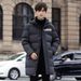 Men's Clothing Long Business Suit Down Jacket For Men And Women, Over The Knee, Warm Jacket For Reception Desk Of 4S Hotel, Bank And Sales Office_viptrois.com