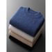 Nordmann Men 100% Pure Cashmere Business Pullover Sweater Large Size Autumn Winter Half Turtleneck Men's New Style_viptrois.com