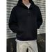 High Neck Button Hooded Sweatshirt For Men, Loose And Niche Design, Couple Casual Jacket_viptrois.com