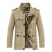 Men’s Oversized Cotton Work Jacket – Lightweight Longline Utility Coat For Casual & Streetwear_viptrois.com