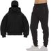 Men's Clothing DIY Light Board Autumn Ins New Hooded Sweater Suit Thin Velvet Jacket Men And Women Double Hat Autumn And Winter Couple Suit_viptrois.com