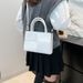 Women's Bags New Casual Fashion Crocodile Pattern Solid Color Retro Large Capacity Shoulder Handbag_viptrois.com