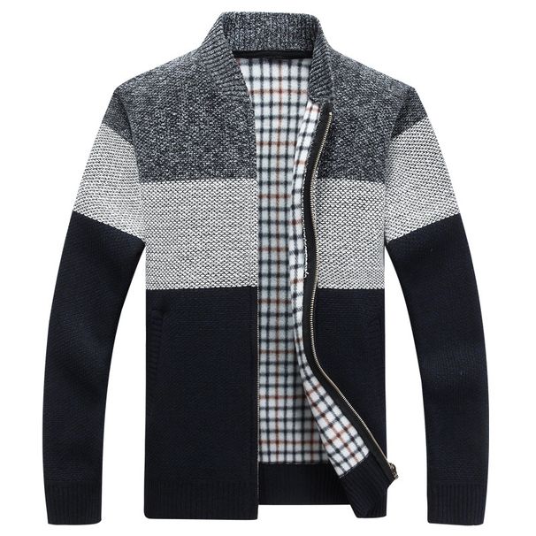 Men's Fleece Zip-Up Sweater With V-Neck - Warm Winter Pullover For Casual & Outdoor Wear (Available In Grey, Red, Blue-Grey, Sizes M-4xl)_viptrois.com