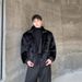 Men's Slim-Fit Vegan Leather Jacket With Cotton Lining – Minimalist Cropped Bomber (Black, Sizes M-XL) | Urban Edge & Seasonless Style_viptrois.com