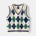 kids'clothing Boy's sweater vest baby V-neck sleeveless sweater_viptrois.com