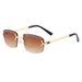 Men's Sunglasses Fashion Diamond Women's Sunglasses New Cut Edge Party Sunglasses Gradient Color Square Frame Trendy Glasses_viptrois.com