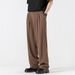 Men's Clothing Casual Trousers With Drape Men's Trousers Loose Straight Long Trousers_viptrois.com