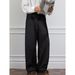 Men's Retro Wide-Leg Trousers – High-Waisted Pleated Straight Pants With Subtle Stripes (M-XXXL)_viptrois.com