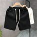 Men's Luxury White Jacquard Shorts - Big Brand Style Summer Trendy Half Pants_viptrois.com