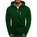 Large-Sized Men's Autumn And Winter Sports And Fitness Jacket, Casual Arm Zipper Hoodie, Cardigan And Hooded Jacket_viptrois.com