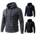 Men's Clothing Zip-Up Hoodie – Vintage Washed Polyester Pullover With Oversized Patch Pockets & Adjustable Hood (S-2XL) | British-Inspired Streetwear_viptrois.com