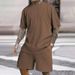 Men's Clothing Texture Loose Summer Vacation Suit Men's Short Sleeved Suit_viptrois.com