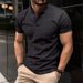 Unbeatable Quality Ins Casual Summer New Men's Button Henry Polo Short Sleeved Shirt_viptrois.com