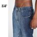 Men's Clothing New Arrivals Korean Style Contrast Tie Dye Gradient Flared Jeans For Men And Women_viptrois.com
